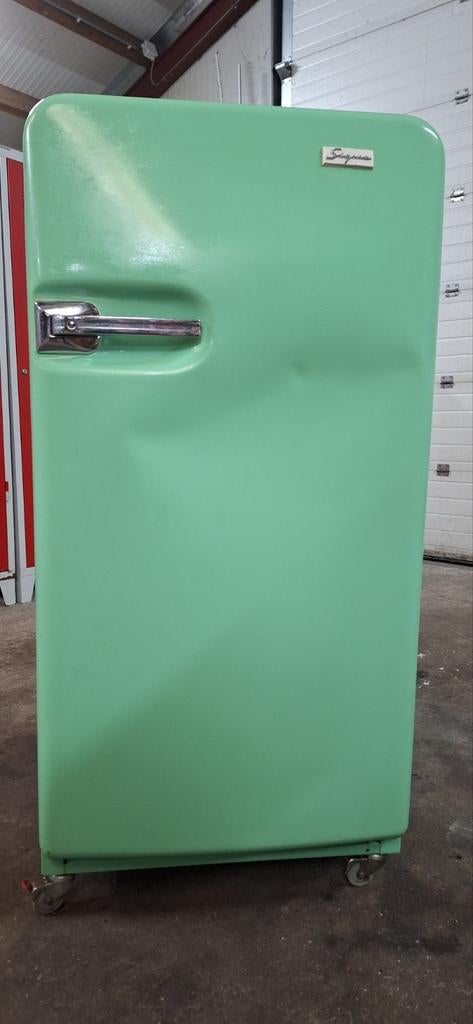 Vintage Mintgroene Sigma Koelkast - Opknapper/Verzamelaar, Zonder vriesvak, 100 tot 150 liter, Niet werkend, 45 tot 60 cm