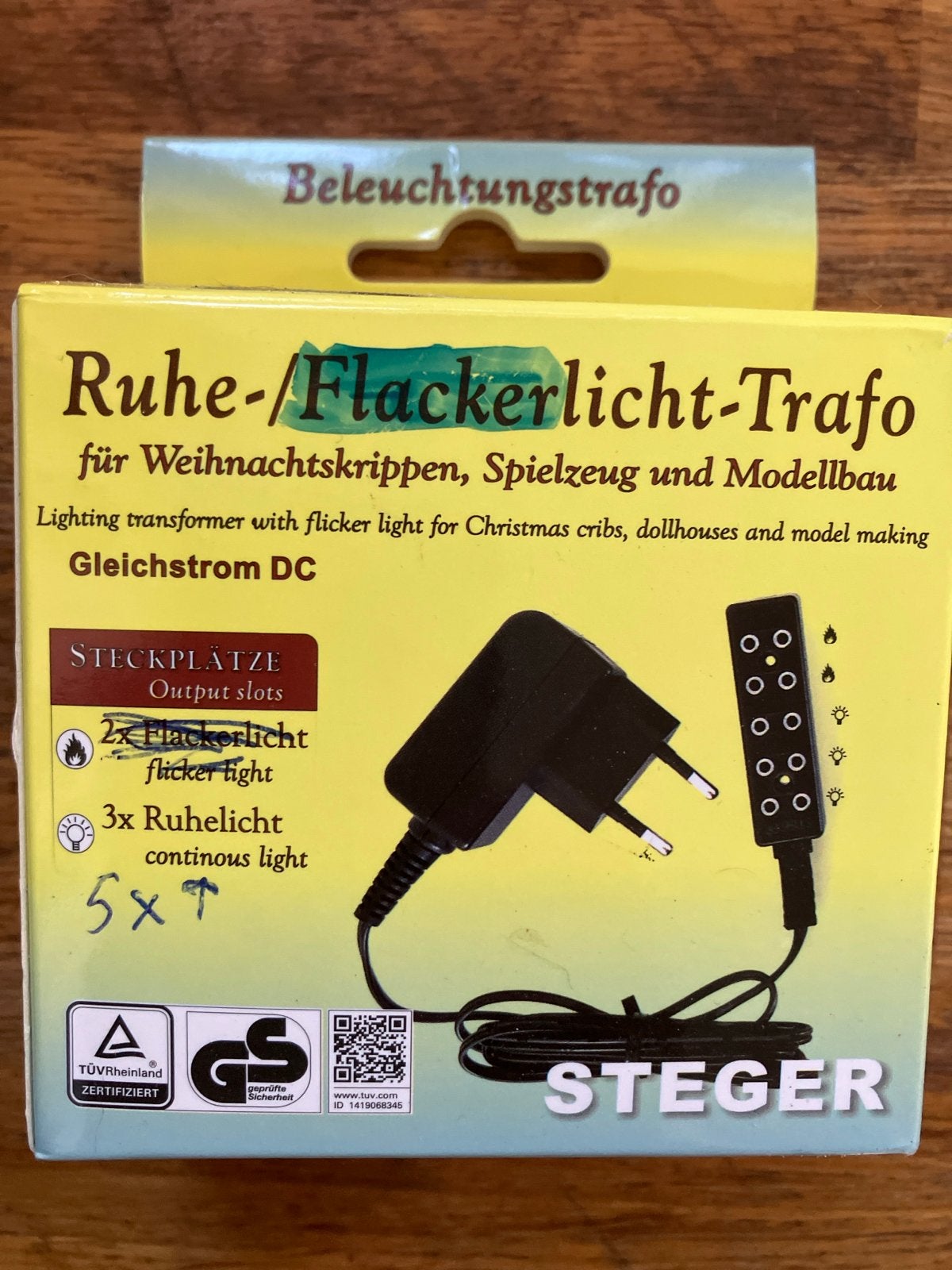 Steger Lichttransformator voor Kerststallen en Modelbouw, Hobby en Vrije tijd, Zwart, Gereedschap of Toebehoren, Nieuw, Ophalen of Verzenden
