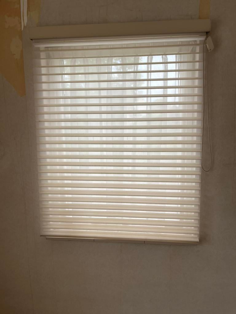 Rolgordijn met standen creme 95x120, Ophalen, Gebruikt, 100 tot 150 cm, 50 tot 100 cm