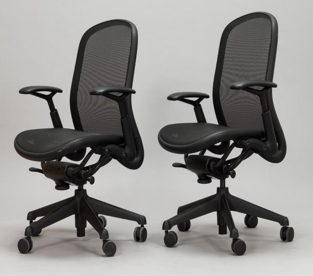 2 IZGS Knoll Chadwick task bureaustoelen stoelen chairs, Ophalen, Zwart, Zo goed als nieuw, Nvt