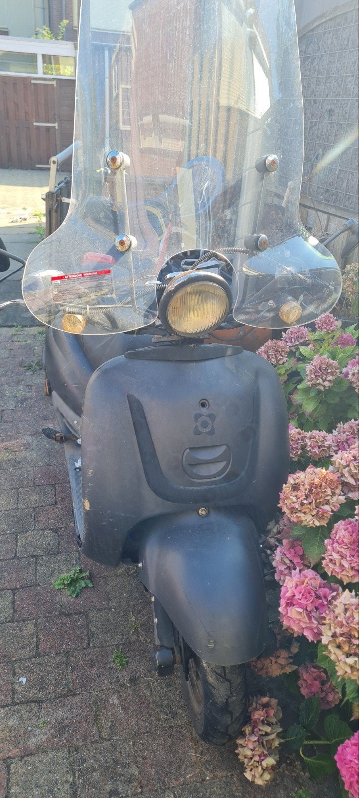Zwarte Baotian Retro Scooter - Opknapper, Ophalen, Gebruikt, Benzine, Overige merken