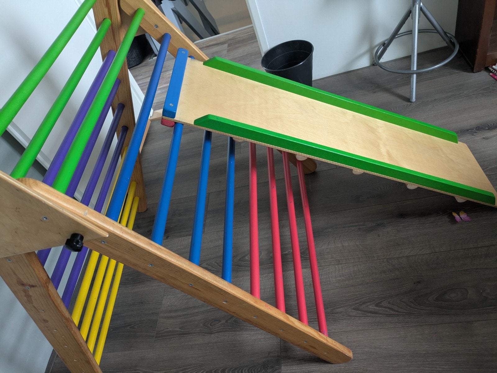 Inklapbaar Klimrek met Glijbaan - Montessori Peuter Klimrek, Ophalen, Gebruikt, Klimwand