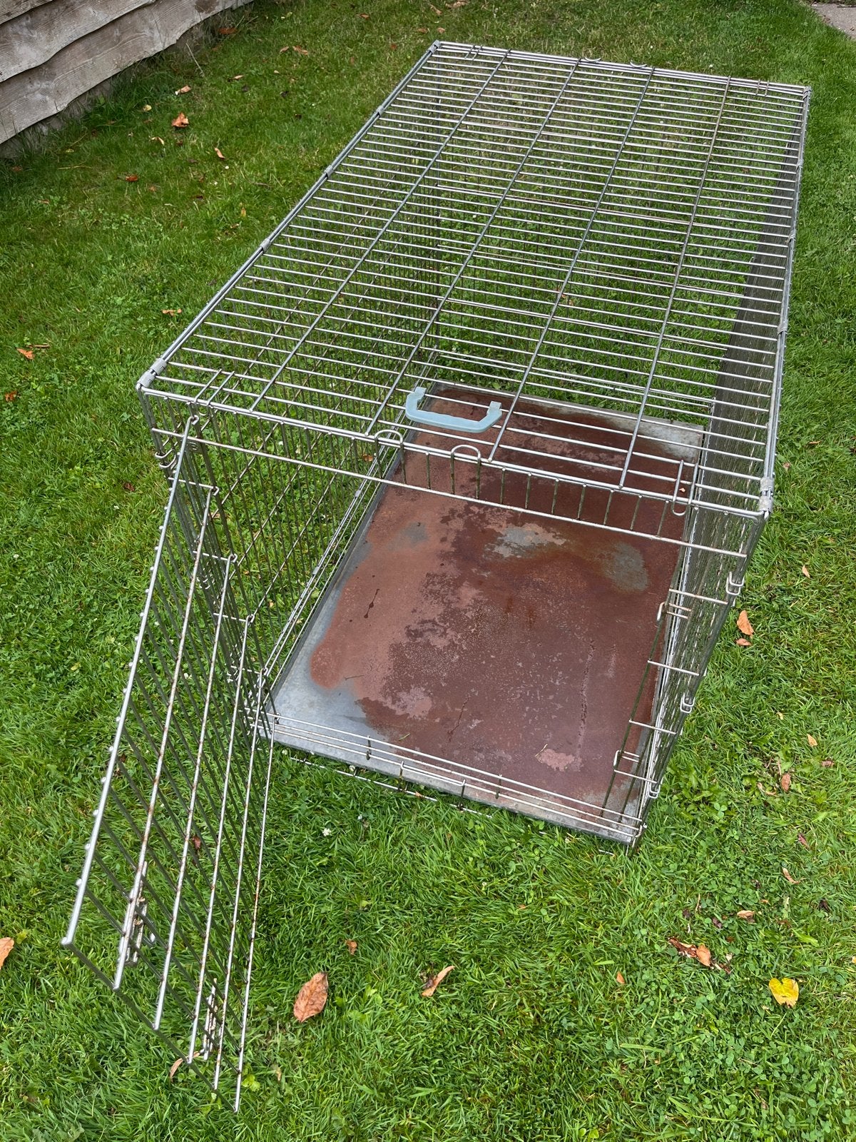 Zeer grote sterke stalen verchroomde honden bench, Ophalen, Gebruikt