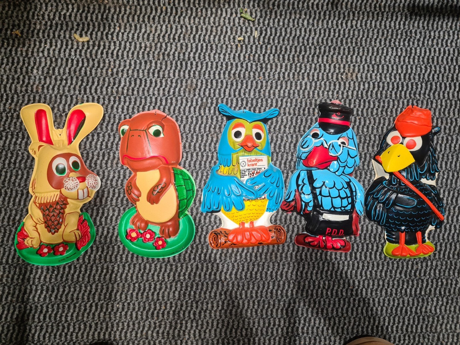 Vintage Fabeltjeskrant Figuren Jaren '70 - Fragiel Spul, Verzamelen, Poppetjes en Figuurtjes, Ophalen of Verzenden