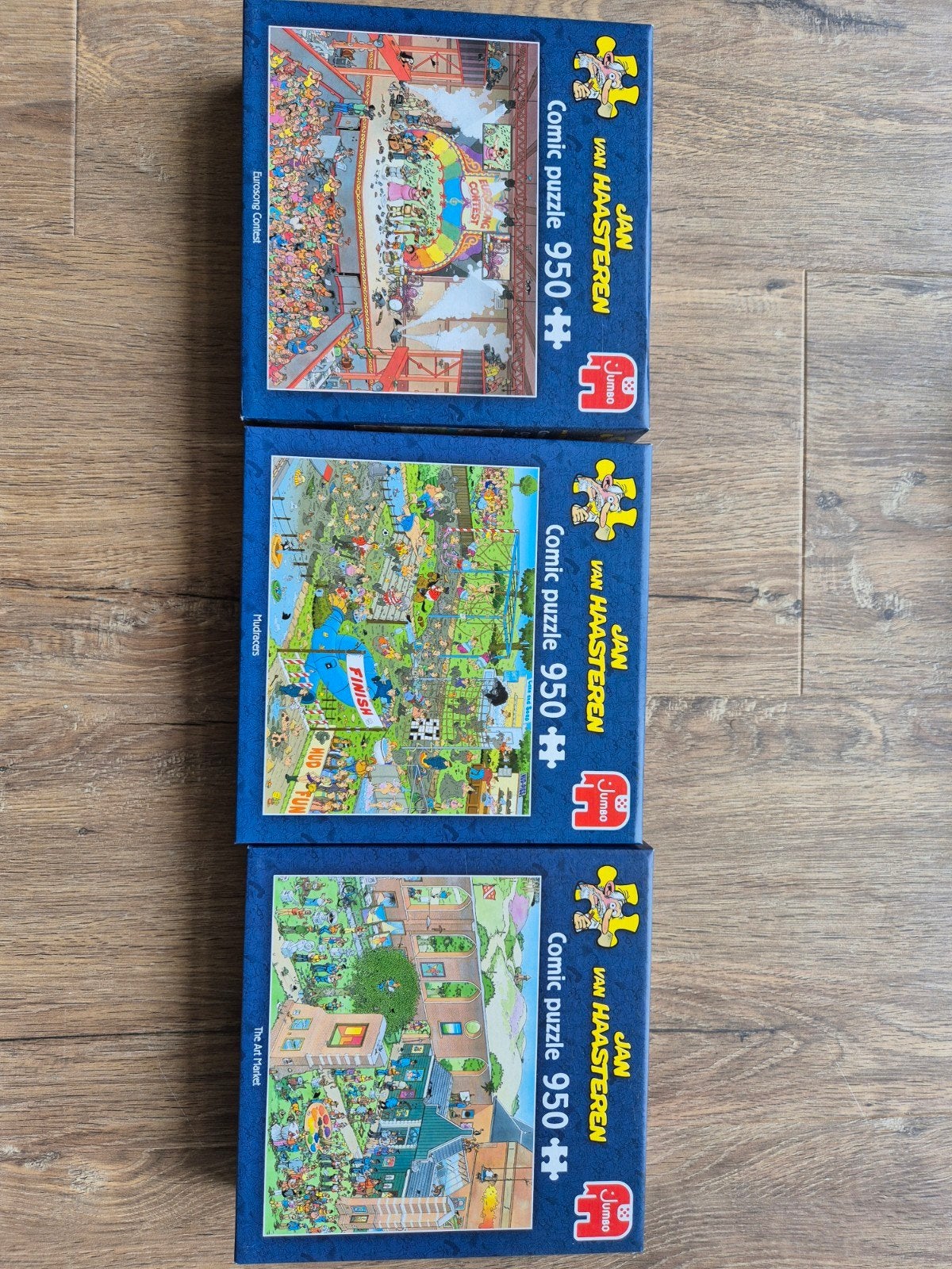 Jan van Haasteren Puzzels - 3x 950 stukjes, Ophalen, 500 t/m 1500 stukjes, Gebruikt, Legpuzzel