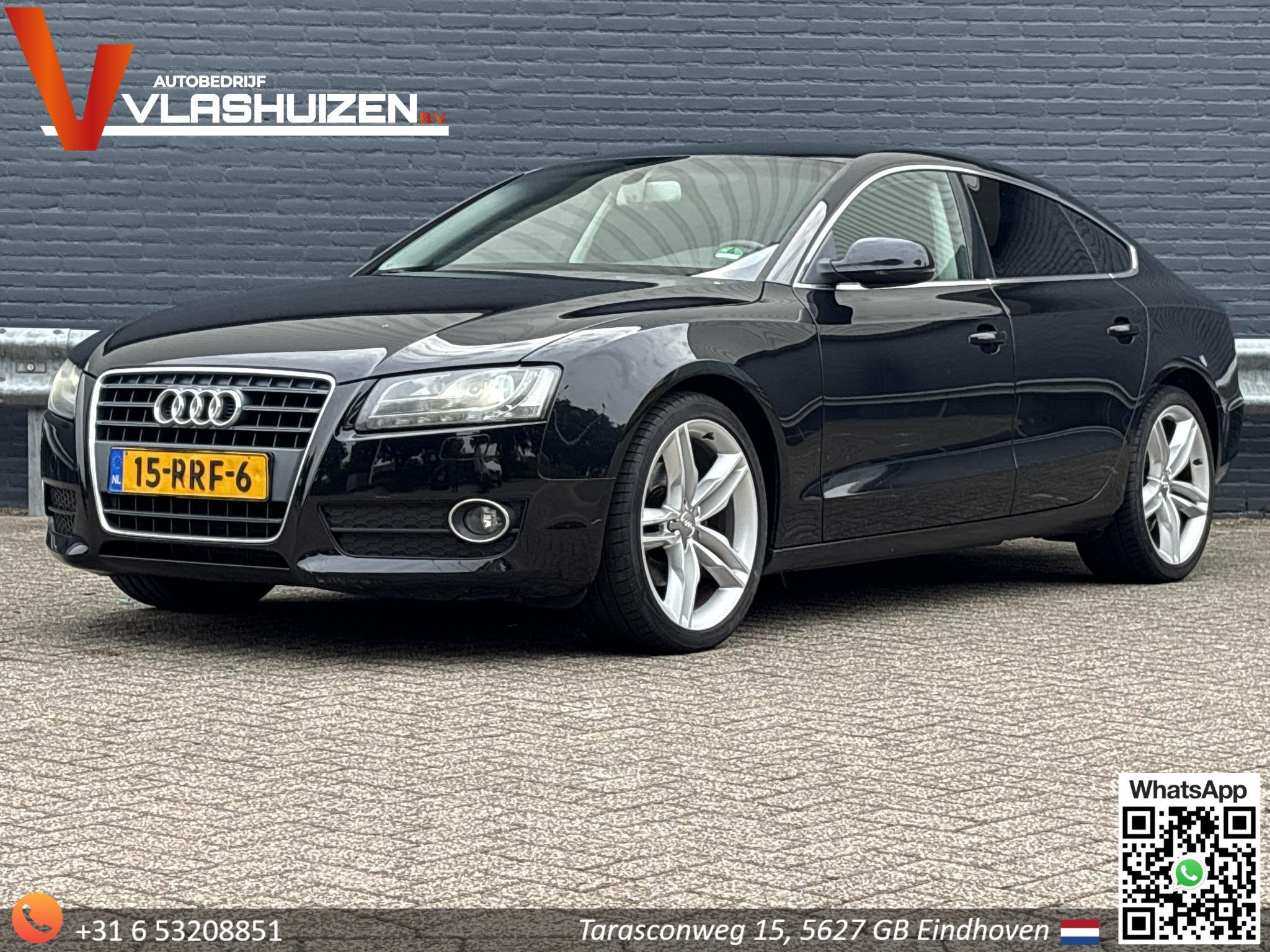 Audi A5 Sportback 2.0 TFSI Pro Line | Climate | Cruise | Nav, Voorwielaandrijving, Euro 5, Zwart, 4 cilinders