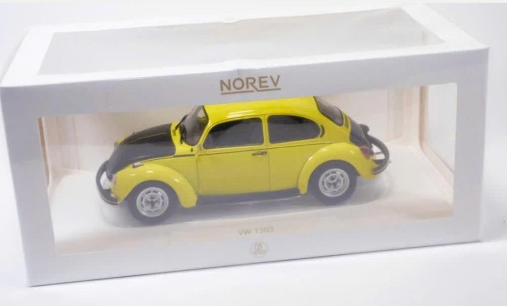 VW 1303 1973 Geel /Zwart schaal 1/18 NOREV ref. 188536, Verzenden, Nieuw, Auto, Norev