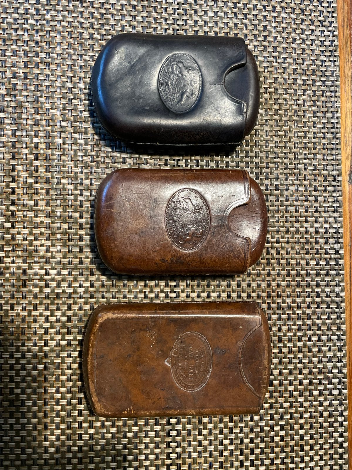 Leren Sigarenkokers - Vintage Stijl, Verzamelen, Rookartikelen, Aanstekers en Luciferdoosjes, Gebruikt, Overige typen, Ophalen of Verzenden