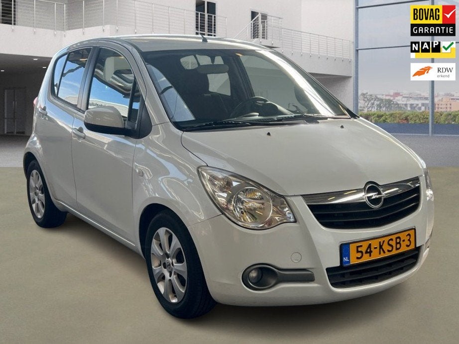 Opel Agila 1.2 Edition Automaat 78.850 km +NAP NL-auto, Auto's, Dealer onderhouden, 4 cilinders, Wit, Origineel Nederlands