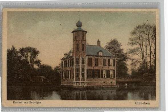 Kasteel van Bouvigne Ginneken st 1928 uitg ELLA-BREDA, Verzamelen, Ophalen of Verzenden, 1920 tot 1940, Gelopen, Noord-Brabant