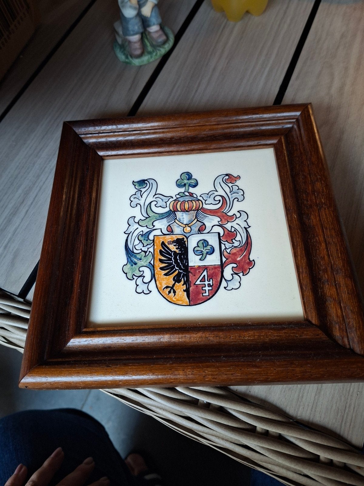 wandtegel met een familiewapen, Antiek en Kunst, Ophalen