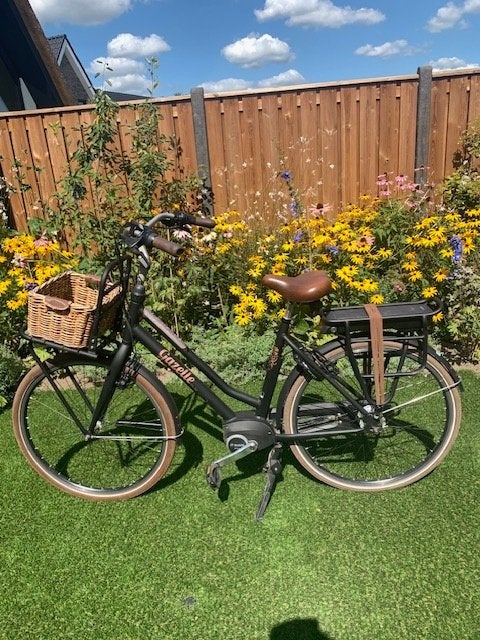 Elektrische dames fiets Gazelle Miss Grace, Fietsen en Brommers, Ophalen, Velgrem, Versnellingen, 53 tot 56 cm