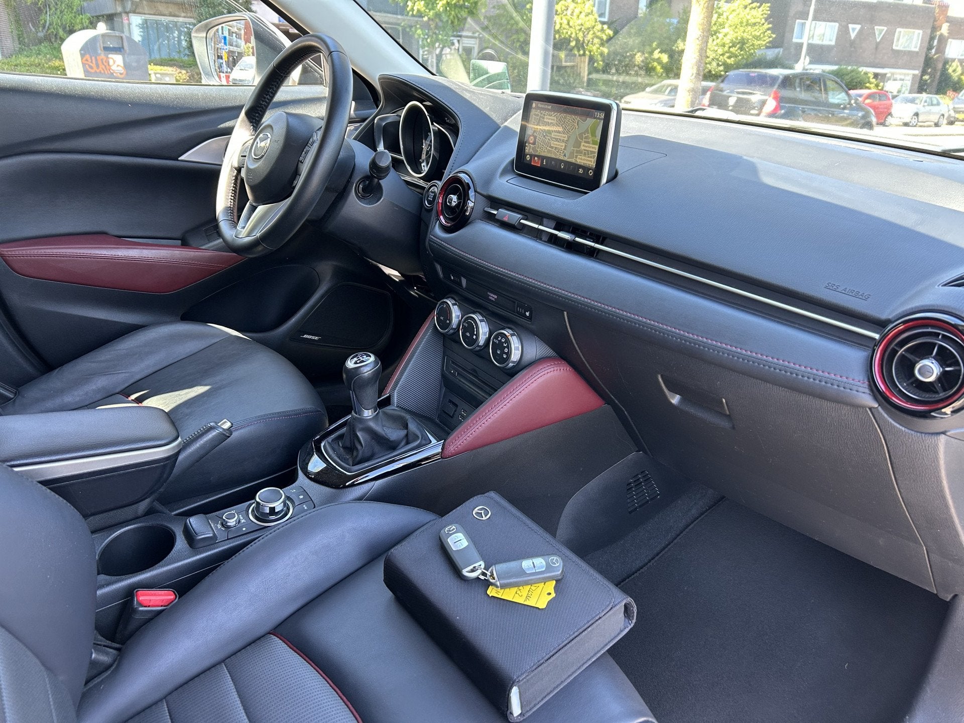 Mazda CX-3 2.0 SkyActiv-G 120 GT-M leer navi/camera airco/ec, Auto's, Voorwielaandrijving, Gebruikt, 4 cilinders, Handgeschakeld