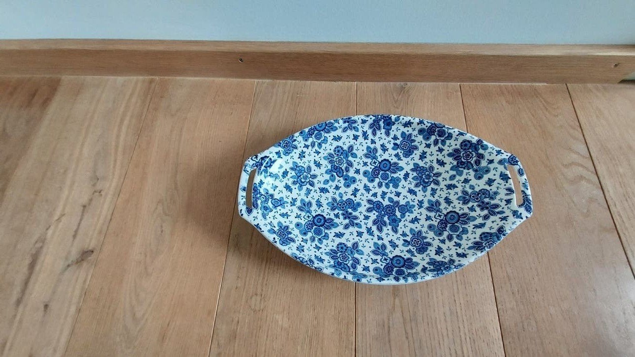 Beatrix servies ovale schaal met handvatten - 36x23 cm, Antiek en Kunst, Ophalen of Verzenden