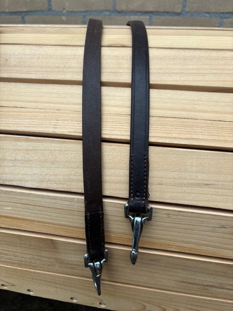 EDIX Tweedehands lederen teugels cob bruin, Dieren en Toebehoren, Paarden en Pony's | Hoofdstellen en Tuigage, Zo goed als nieuw