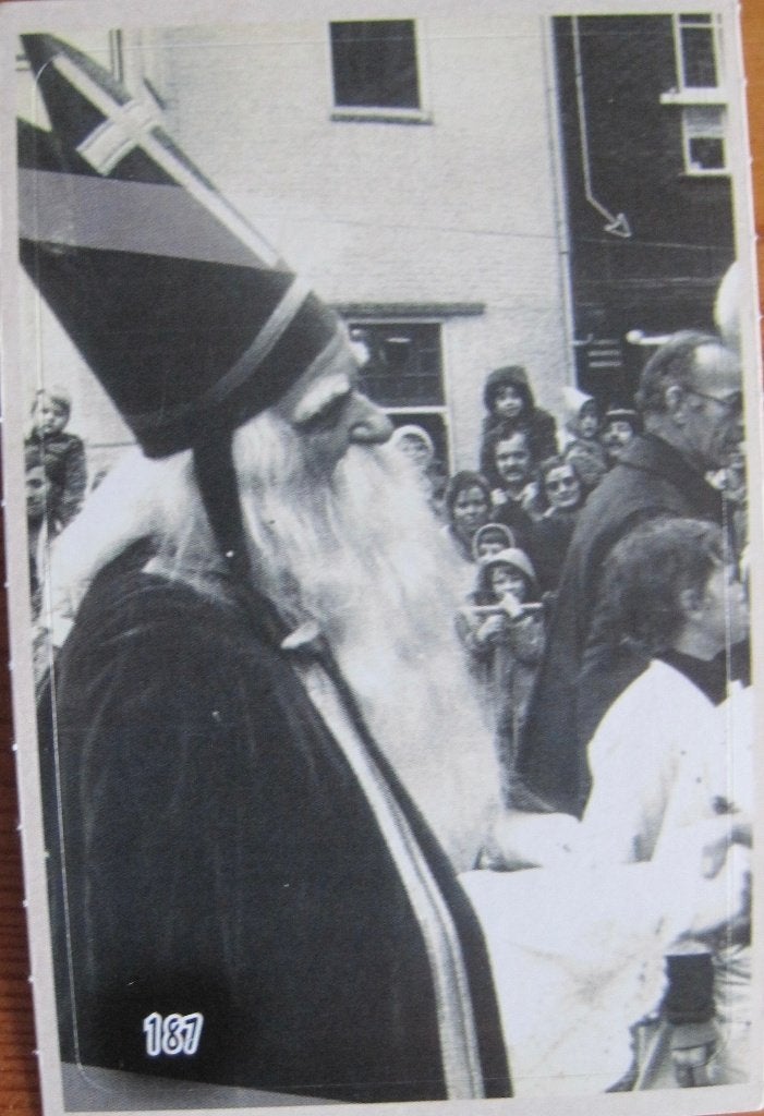 zwart wit plaatje met Sinterklaas - Jumbo 187, Ophalen of Verzenden, Zo goed als nieuw
