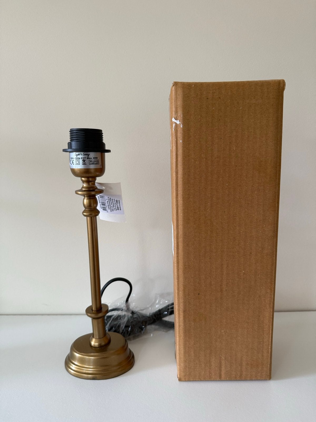 Light & Living Manoj Tafellamp Voet Antiek Brons, Nieuw, Light & Living, Bruin, E27 (groot)