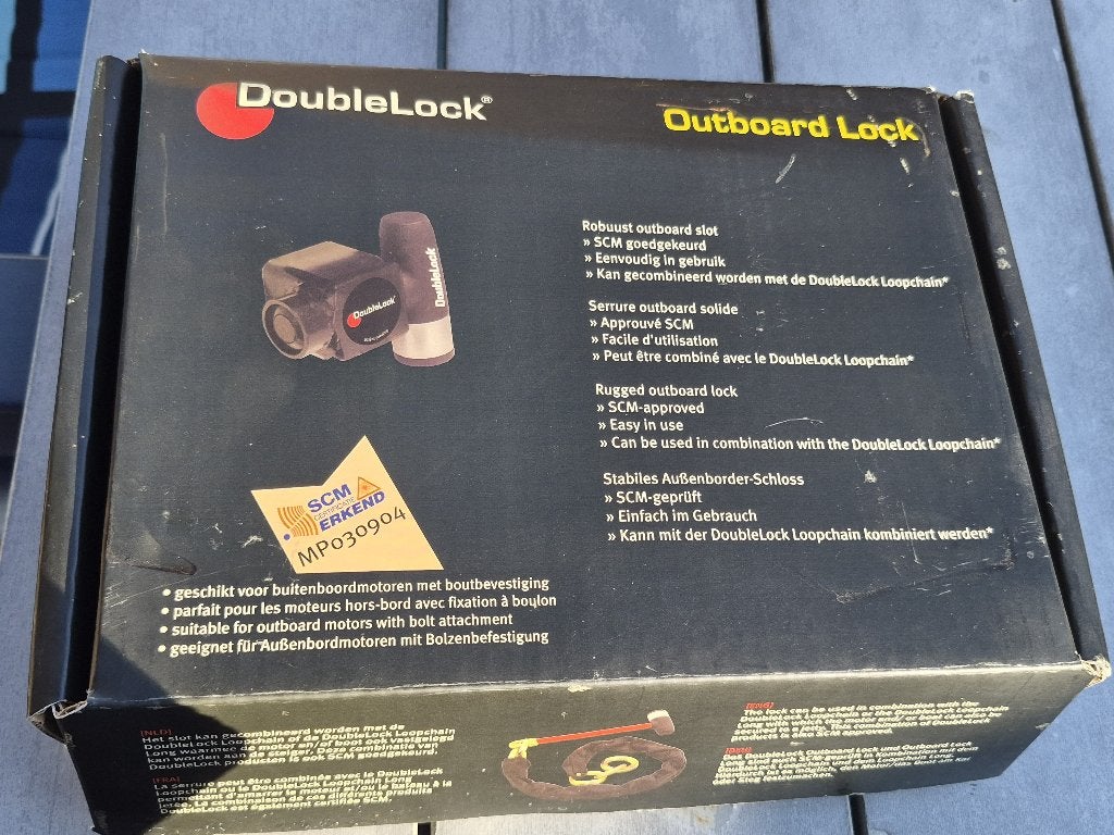 Doublelock Buitenboordmotor slot, Ophalen of Verzenden, Zo goed als nieuw