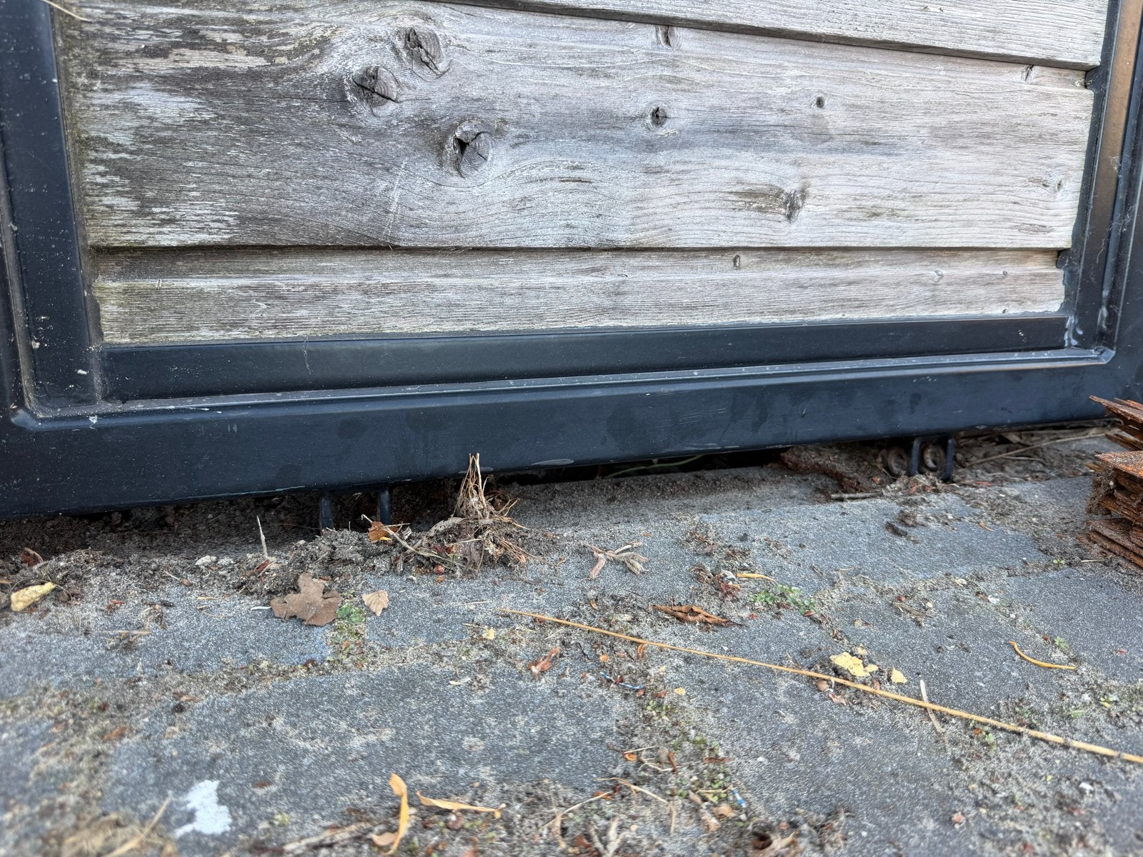 2 ijzeren hekjes, gepoedercoat - ideaal voor tuin of poort, Tuin en Terras, Ophalen, Met poort, Gebruikt, Tuinhek