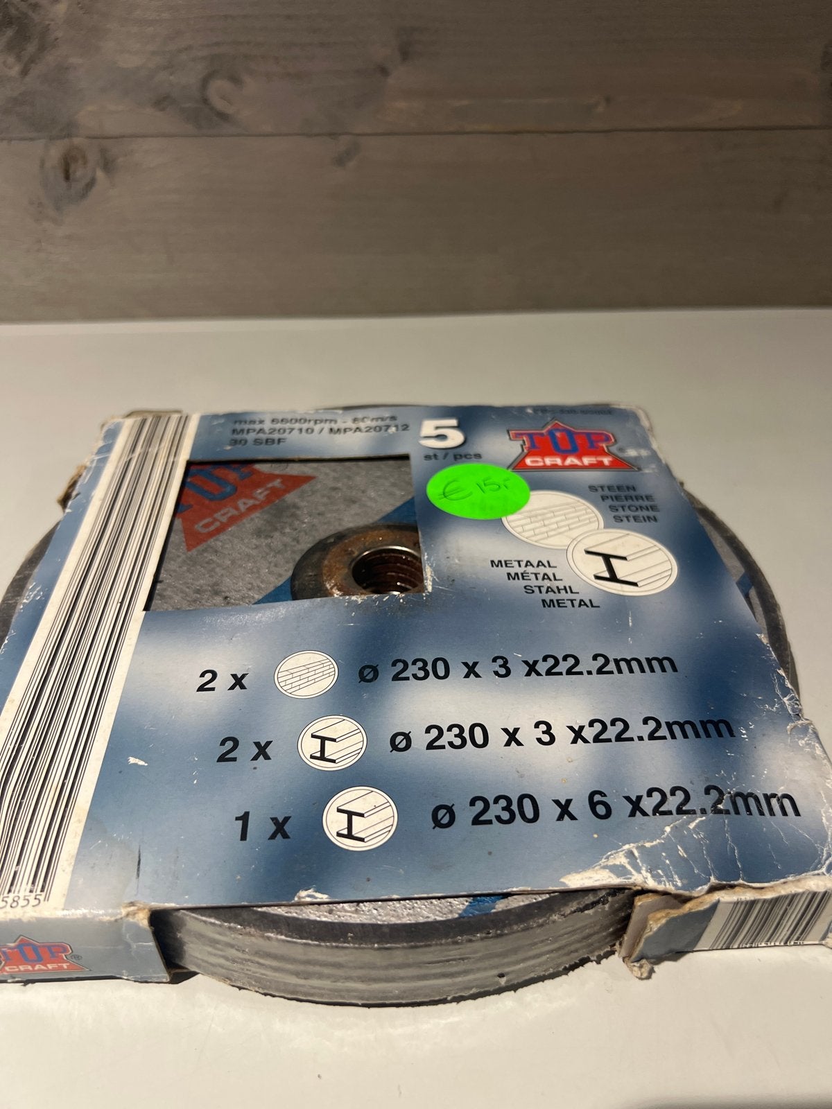 Craft Slijpschijven Set - 5 stuks voor Metaal & Steen, N, N, Nieuw, Ophalen of Verzenden