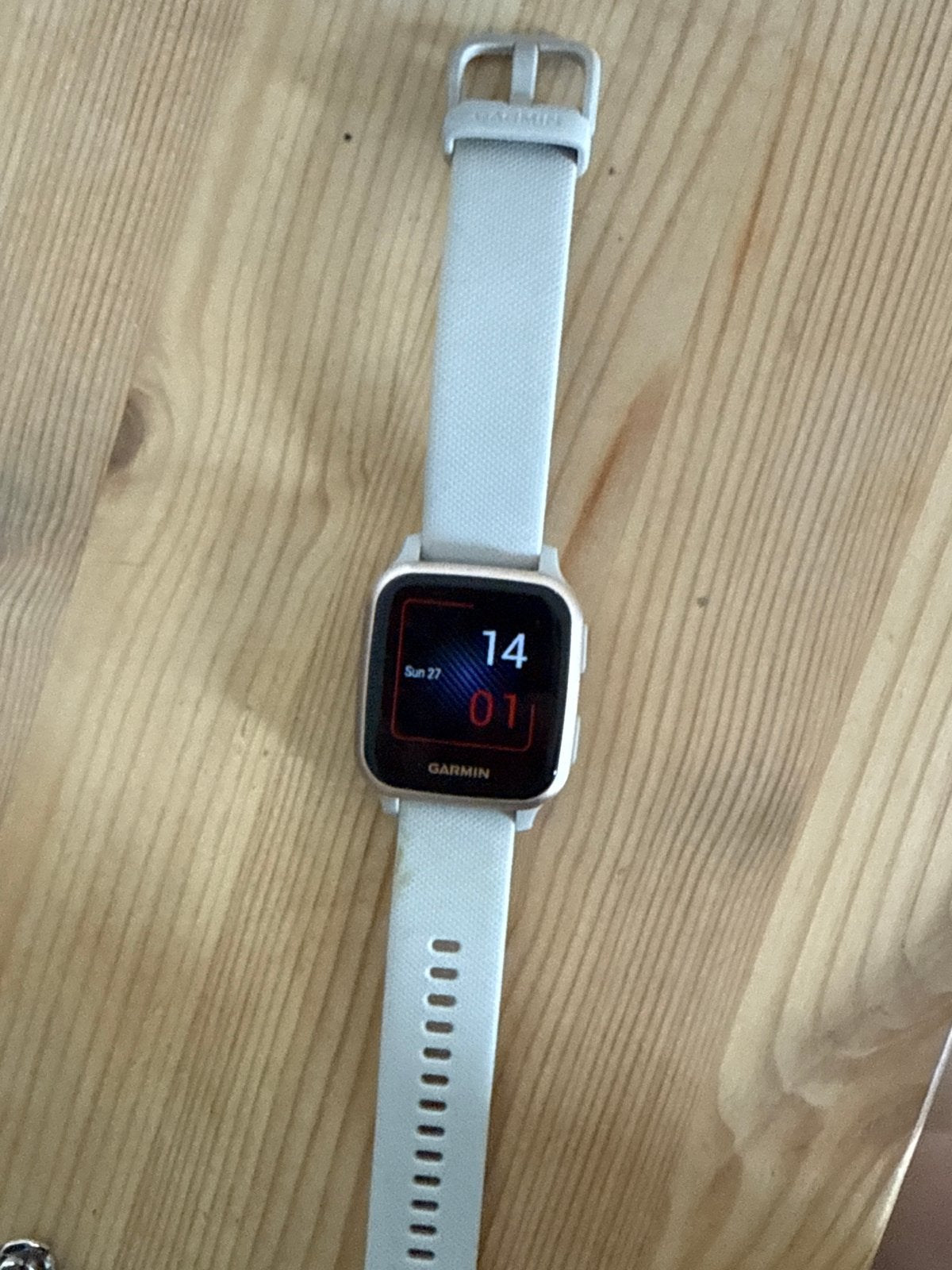 Garmin Venu Sq - Lichtgrijze Smartwatch, Afstand, Ophalen of Verzenden, Zo goed als nieuw, Waterdicht