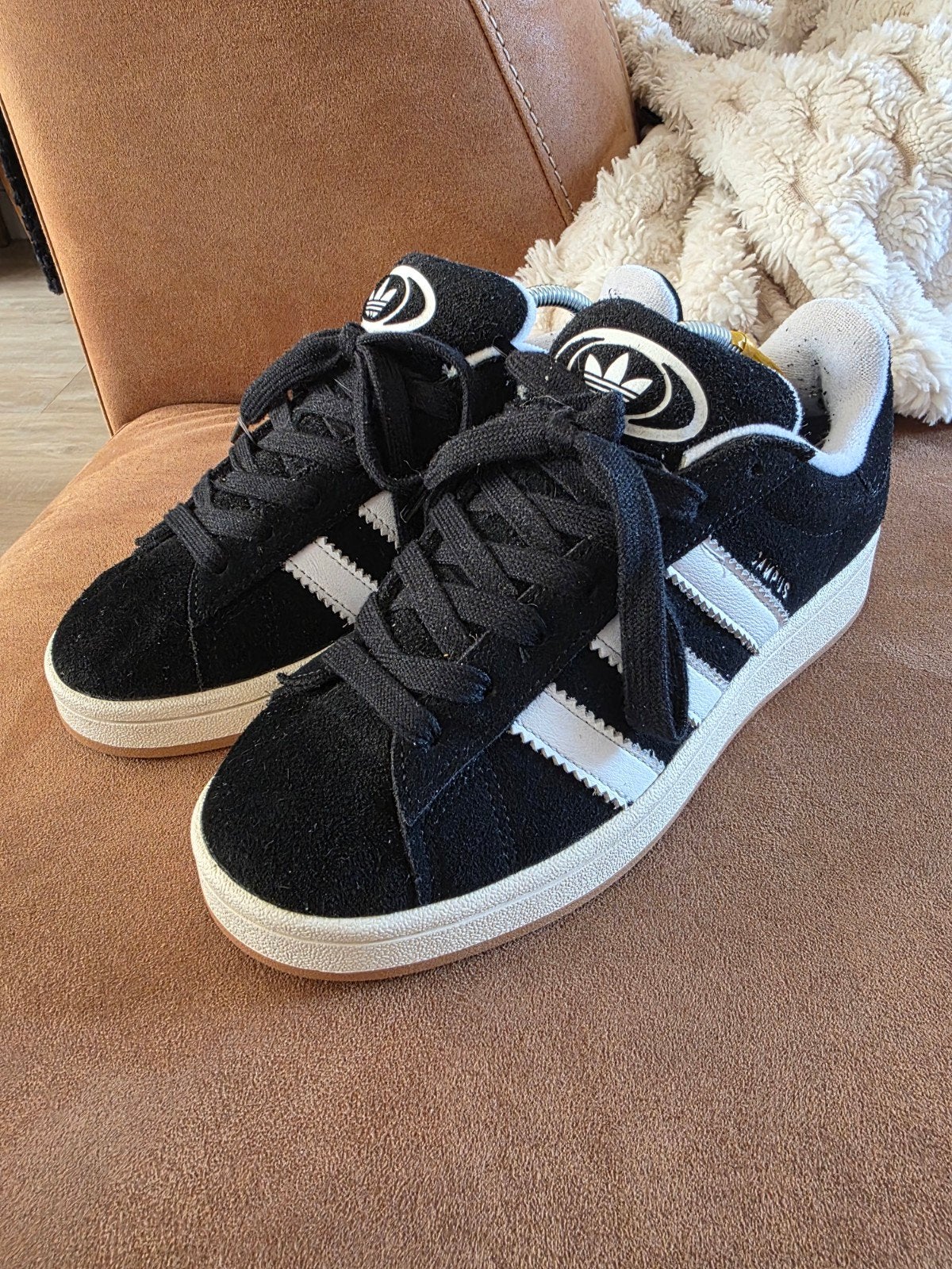 Adidas Campus sneakers - Maat 38 - Zwart/Wit, Adidas, Zwart, Ophalen of Verzenden, Sneakers of Gympen