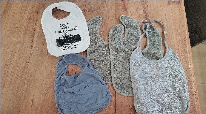 5x slabbetjes, Kinderen en Baby's, Ophalen of Verzenden, Zo goed als nieuw, Jongetje of Meisje