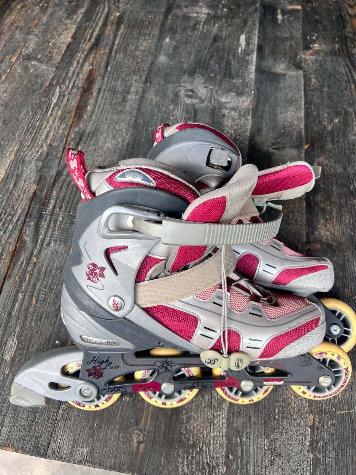 CRAZY CREEK ROZE INLINE SKEELERS ROLSCHAATSEN MAAT 41, Sport en Fitness, Skeelers, Overige merken, Kinderen, Ophalen of Verzenden