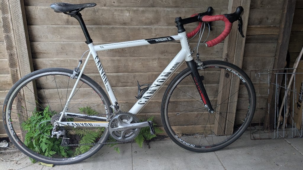 Canyon ultimate AL F8 endurance racefiets Dura Ace wielset, 28 inch, Gebruikt, Carbon, Velgrem