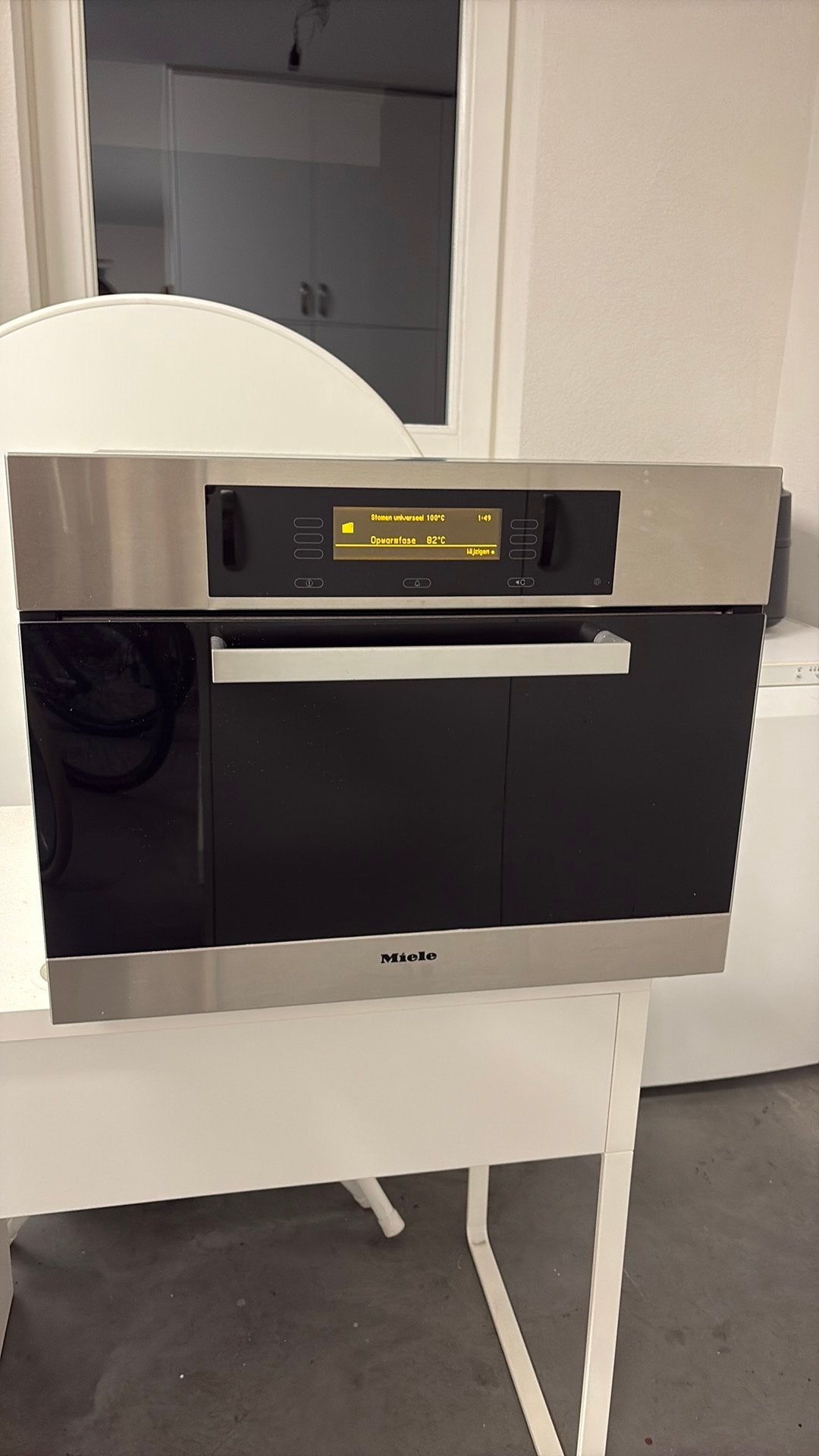 Miele stoomoven, Witgoed en Apparatuur, Ophalen, 45 tot 50 cm, Gebruikt, Stoom