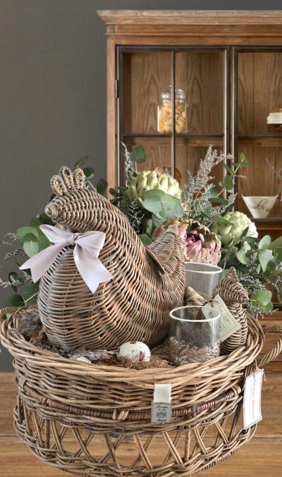 Rivièra maison easter set zie omschrijving, Ophalen of Verzenden, Rond, Riet