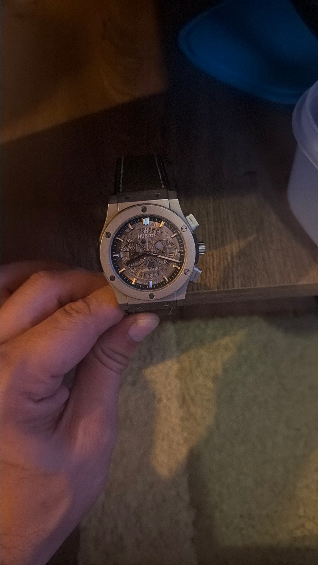 Hublot Big Bang Style Chronograph Horloge – Heren, Sieraden, Tassen en Uiterlijk, Horloges | Dames, Ophalen, Zo goed als nieuw