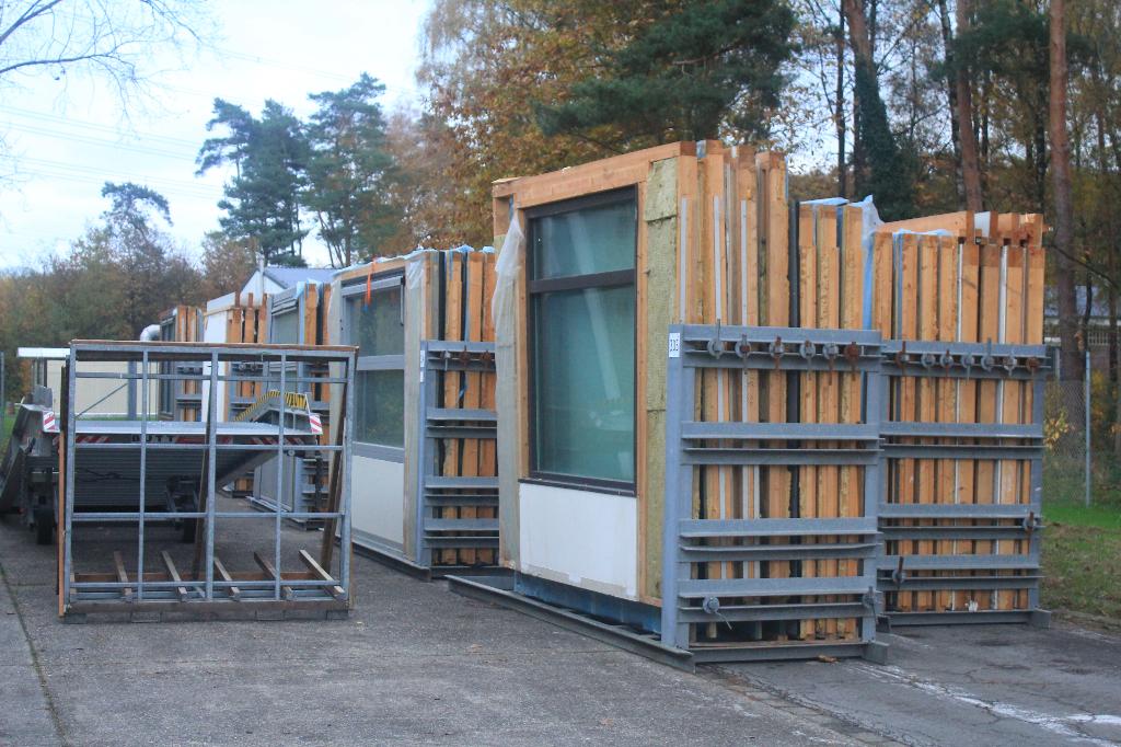 Prefab HSB wanddelen voor bouwen van diverse doeleinden!, -, -, Ophalen of Verzenden, Zo goed als nieuw