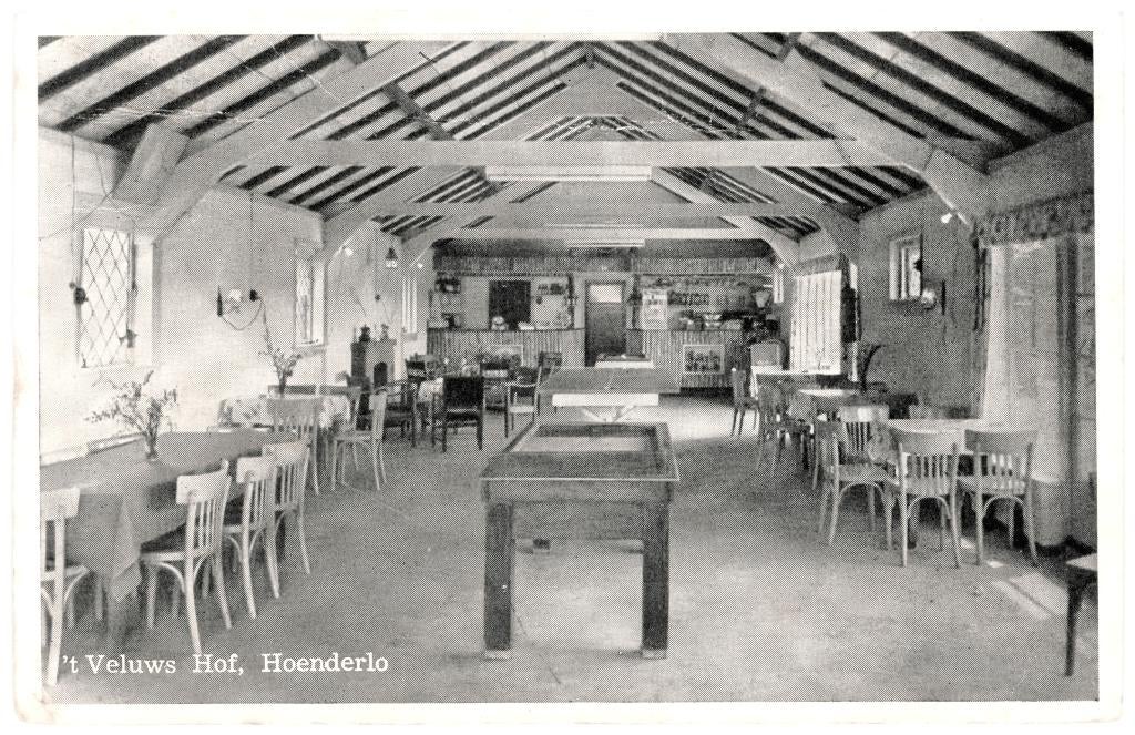 939456 Hoenderloo jr 50 60 Vakantieoord t Veluws Hof Kantine, Ophalen of Verzenden, 1960 tot 1980, Gelopen, Gelderland