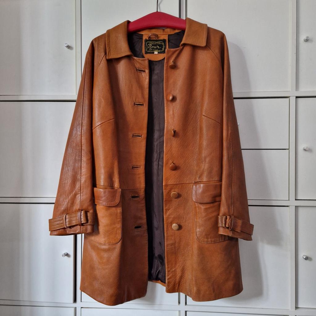 Bruin leren jas, vintage xl, Ophalen of Verzenden, Zo goed als nieuw, Maat 46/48 (XL) of groter, Bruin