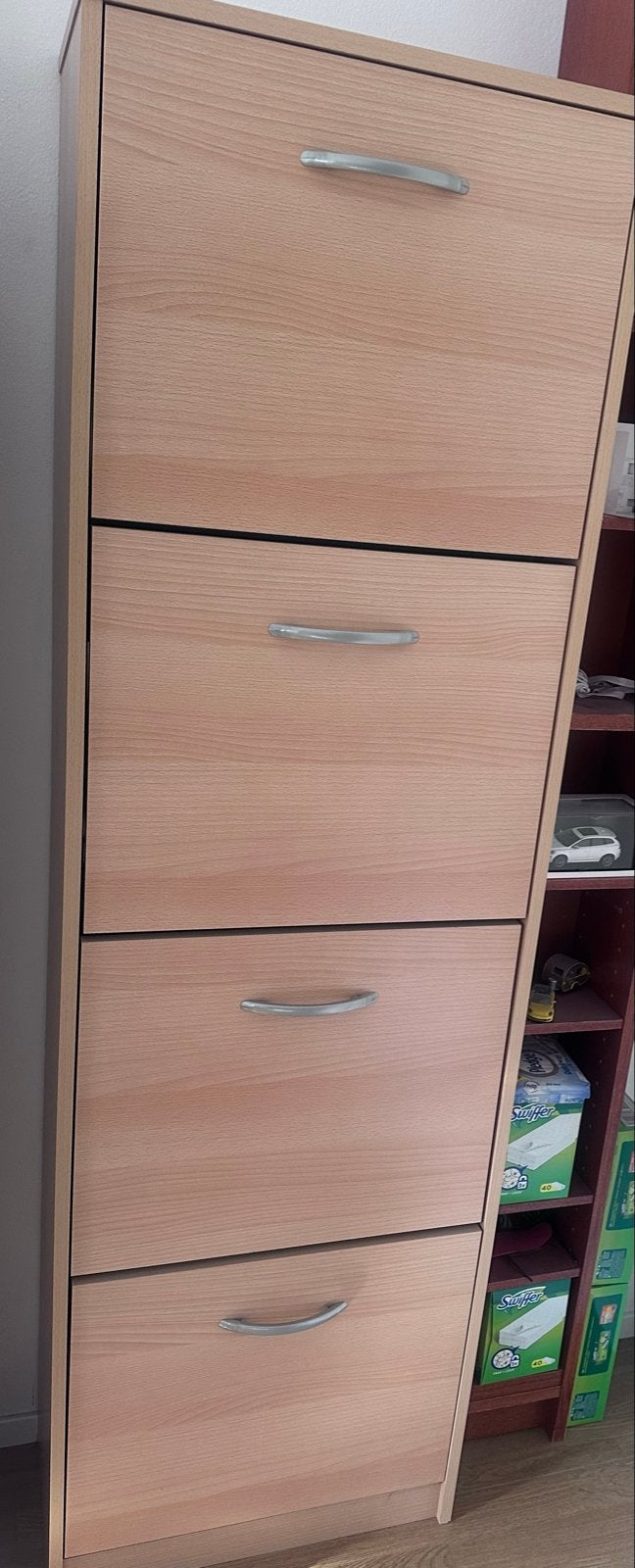 Schoenenkast met 4 laden - 163x50x25,5 cm, Ophalen, Gebruikt