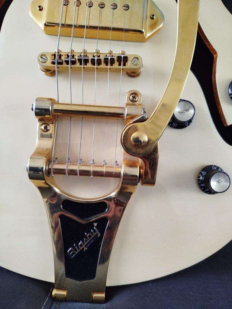 Epiphone wildkat Royale Bigsby Pearle white, Ophalen, Solid body, Overige merken