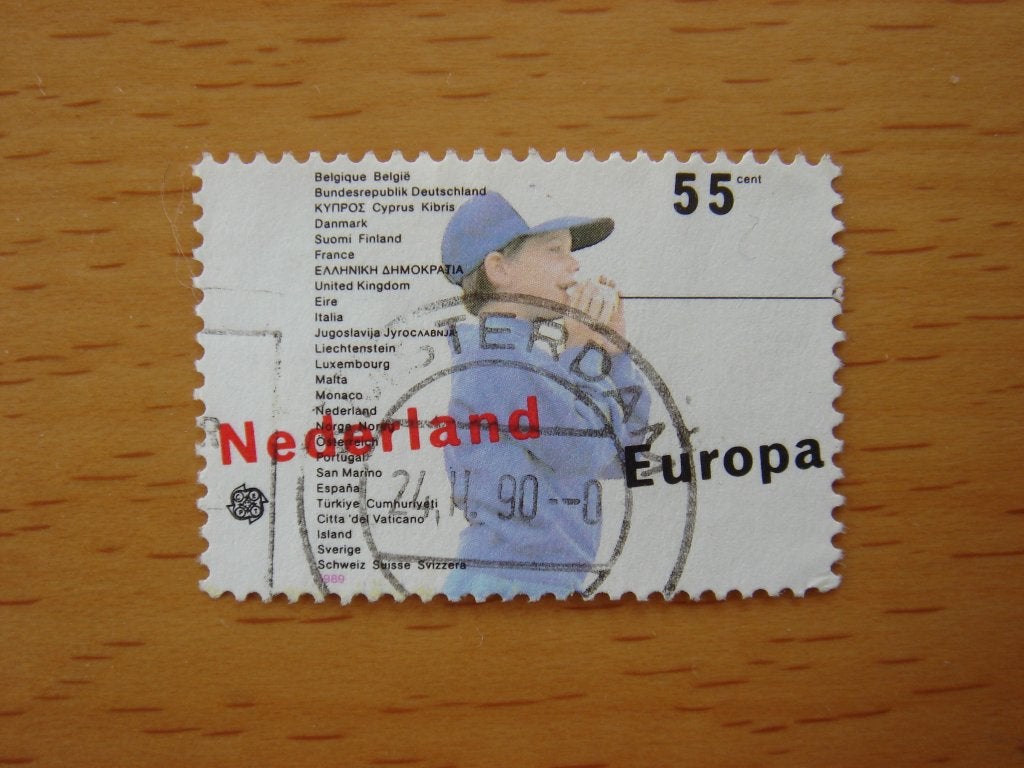 Europa Kinderspelen NVPH 1428     Gestempeld, Ophalen of Verzenden, Na 1940, Gestempeld