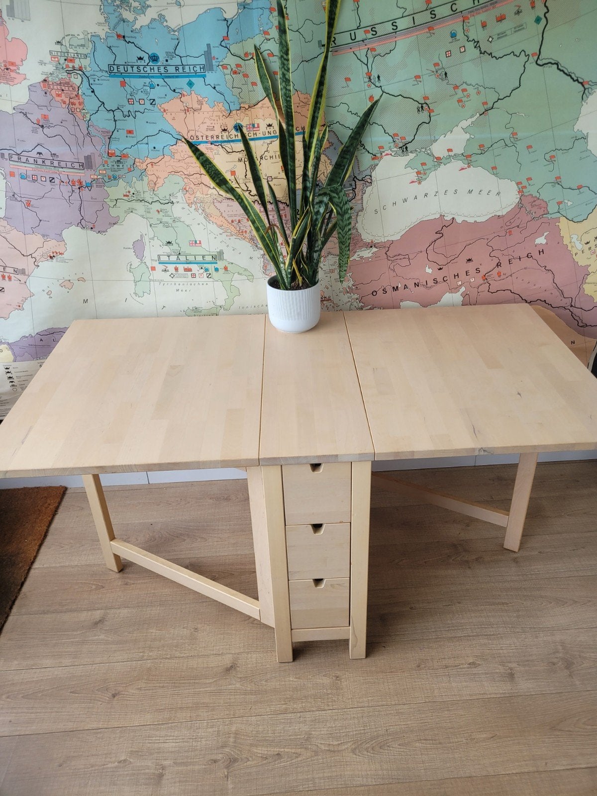 NORDEN IKEA tafel uitklapbaar, Ophalen, Scandinavisch, 50 tot 100 cm, Zo goed als nieuw
