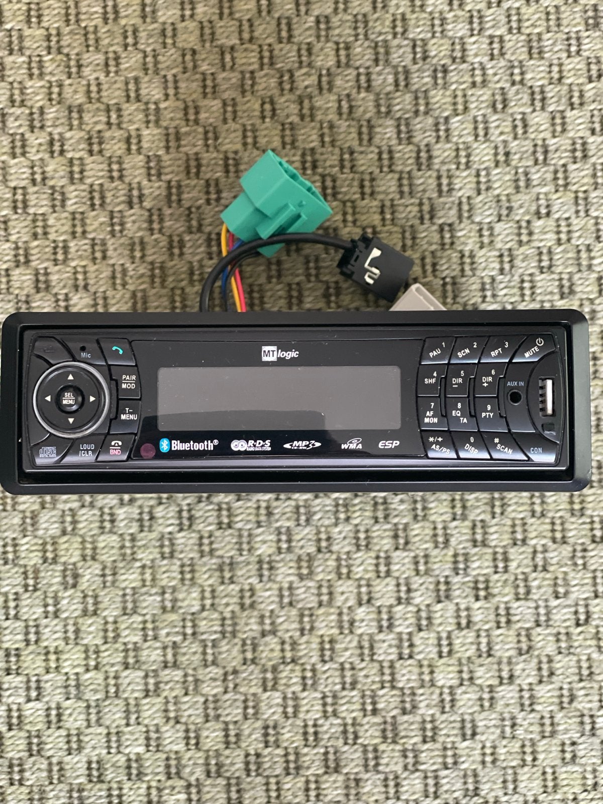 MT Logic Autoradio met Bluetooth, USB en AUX, Auto diversen, Ophalen of Verzenden, Gebruikt