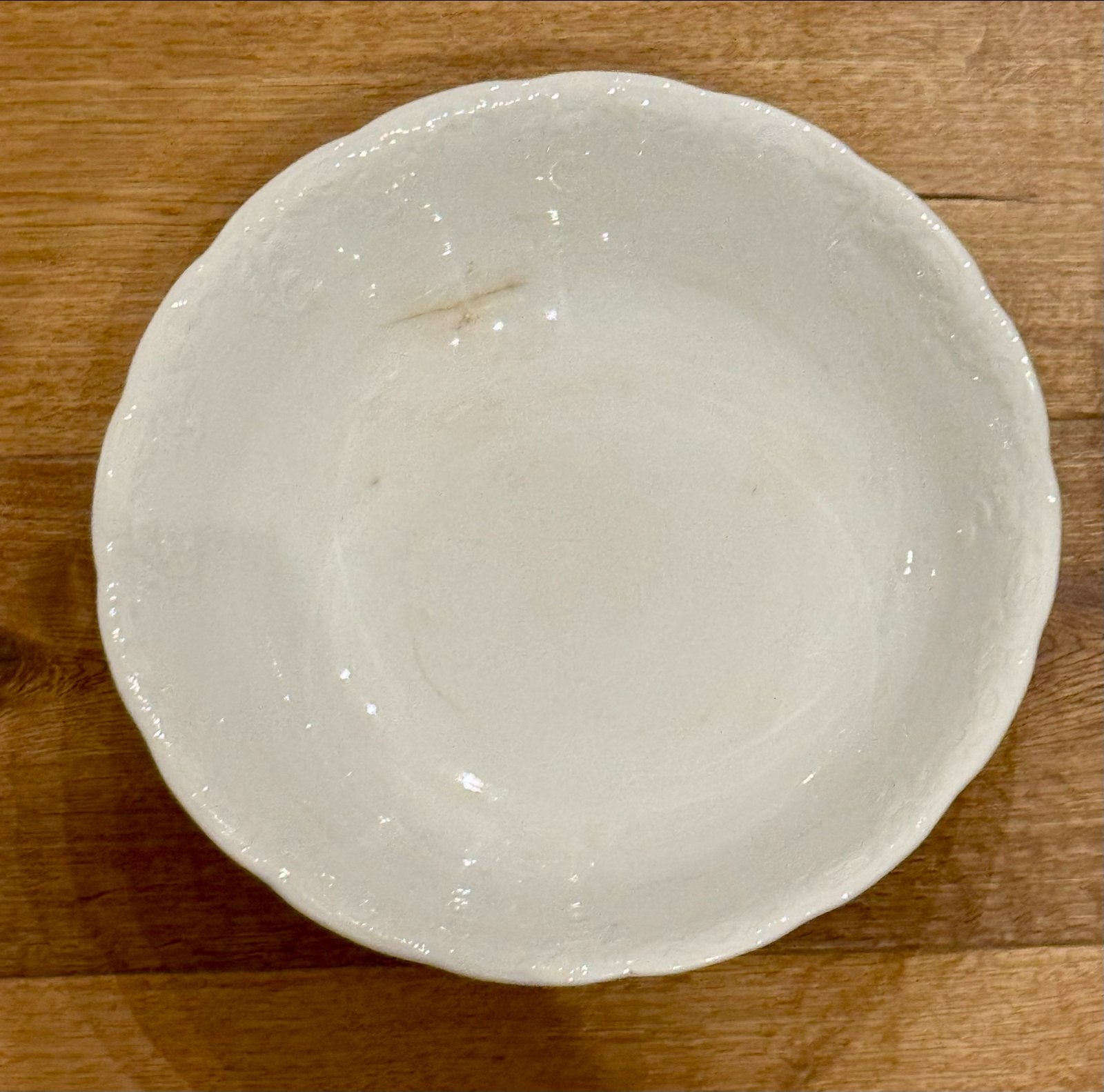 Antieke Boch Frères Louvière schaal, 32 cm, Antiek en Kunst, Ophalen of Verzenden