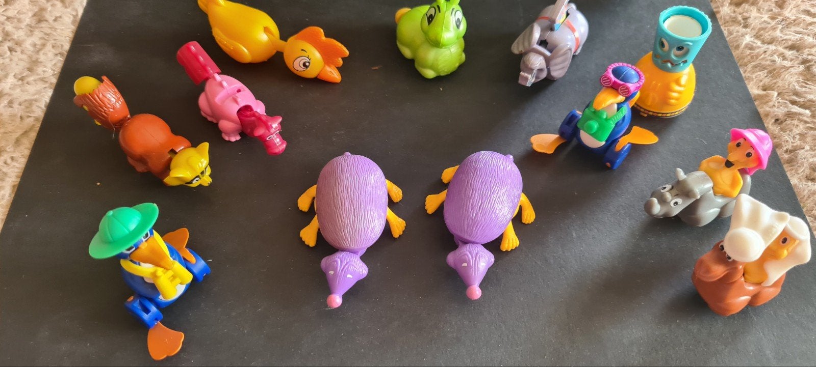 Dierfiguren op wielen uit Kinder Surprise ei - Goede staat, Ophalen of Verzenden, Zo goed als nieuw