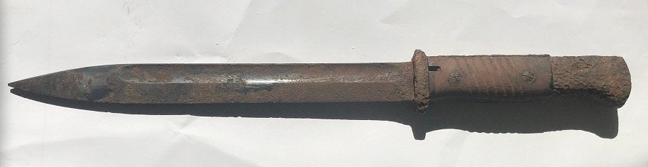 K98 bajonet 1 met bakelieten greep., Verzamelen, Militaria | Tweede Wereldoorlog, Ophalen of Verzenden, Luchtmacht, Duitsland