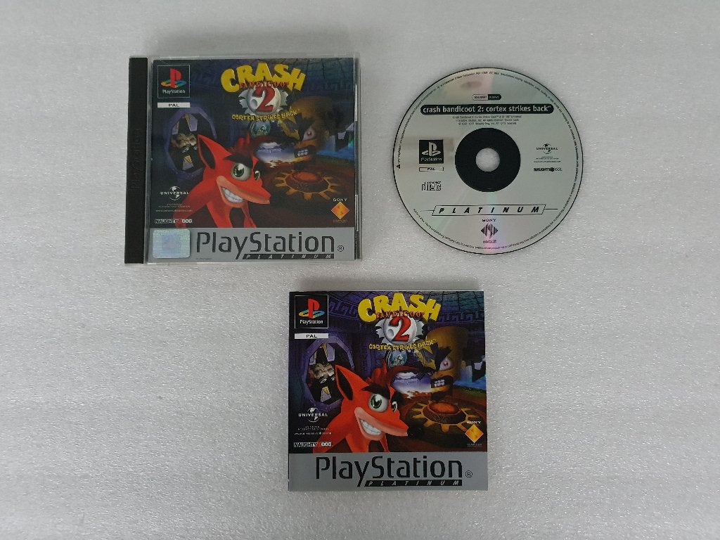 PS1: Crash Bandicoot 2 - Cortex Strikes Back (Platinum), Avontuur en Actie, Gebruikt, 1 speler, Ophalen of Verzenden
