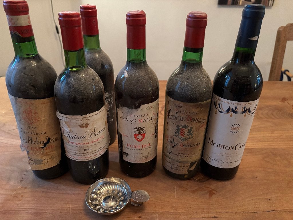 Wijnen: Phelan Segur, St Emilion Grand cru, Bonnet, Pomerol, Ophalen, Zo goed als nieuw, Frankrijk, Rode wijn