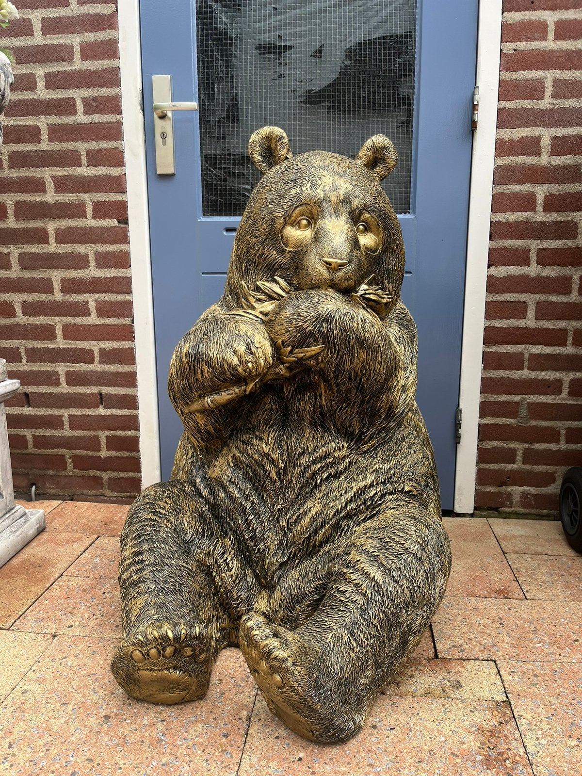 panda (goud/zwart) xxl 95hoog 60breed 70diep/Nieuw!, Ophalen, Nieuw, Dier
