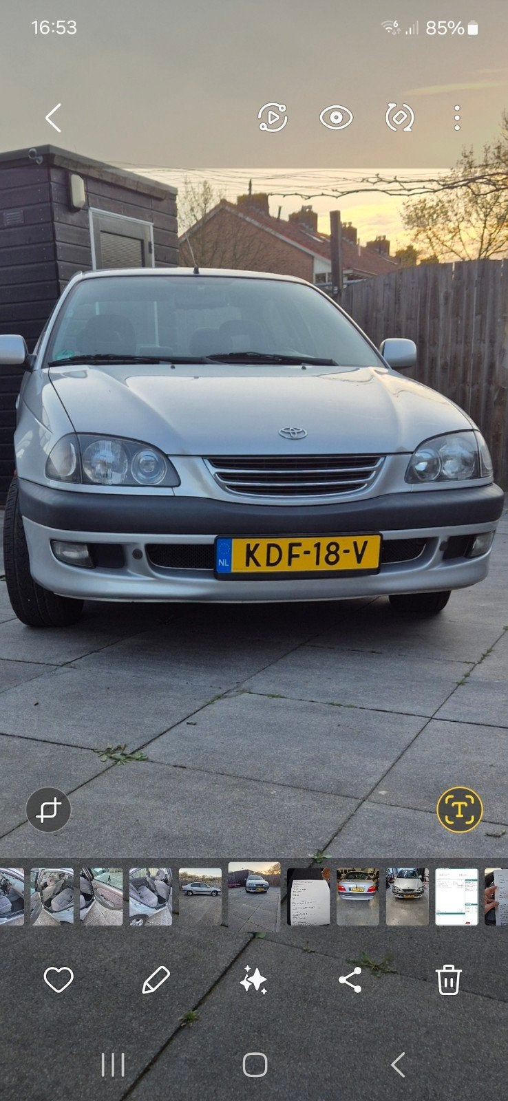 Toyota Avensus Sedan 2000 | Automaat | Airco | Camera, Auto's, 1998 cc, 28 km/l, Avensis, Leder en Stof