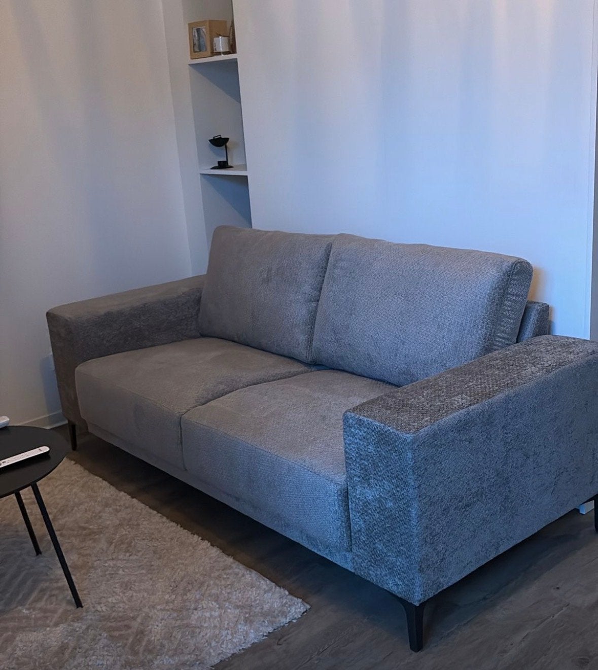 Comfortabele bank 'Movie Clay' met hocker - Profijt Meubel, Huis en Inrichting, Ophalen, 150 tot 200 cm, Tweepersoons, 75 tot 100 cm