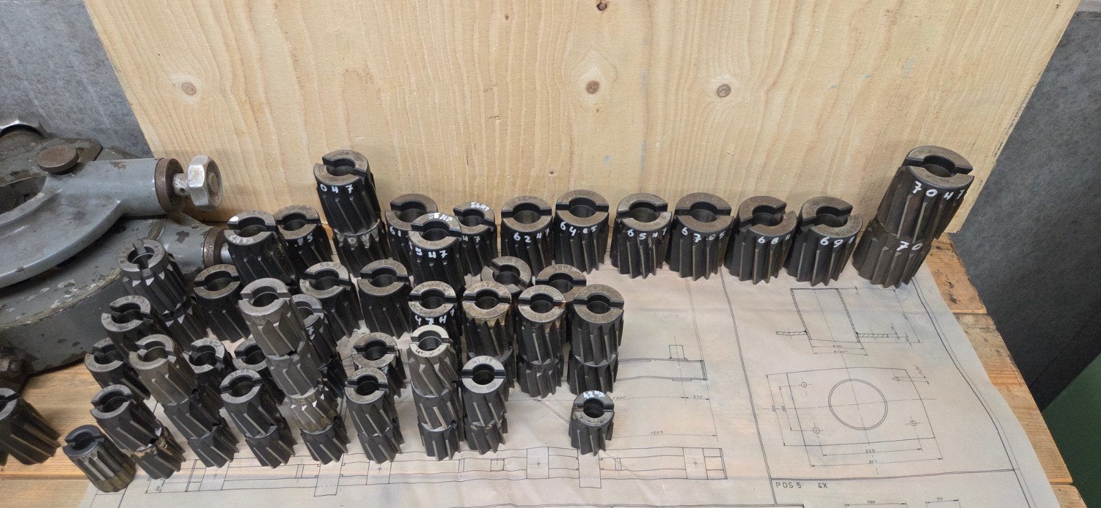 Complete partij CEBOR HSS opsteekruimers 32 t/m 70 mm 59 st, Ophalen