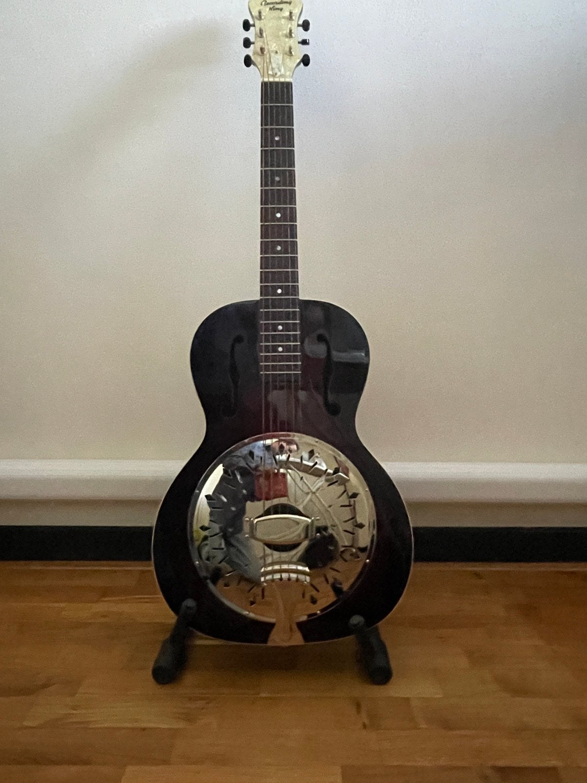 Recording King RR-41-VS Resonator, Ophalen, Zo goed als nieuw, Resonator- of Dobrogitaar
